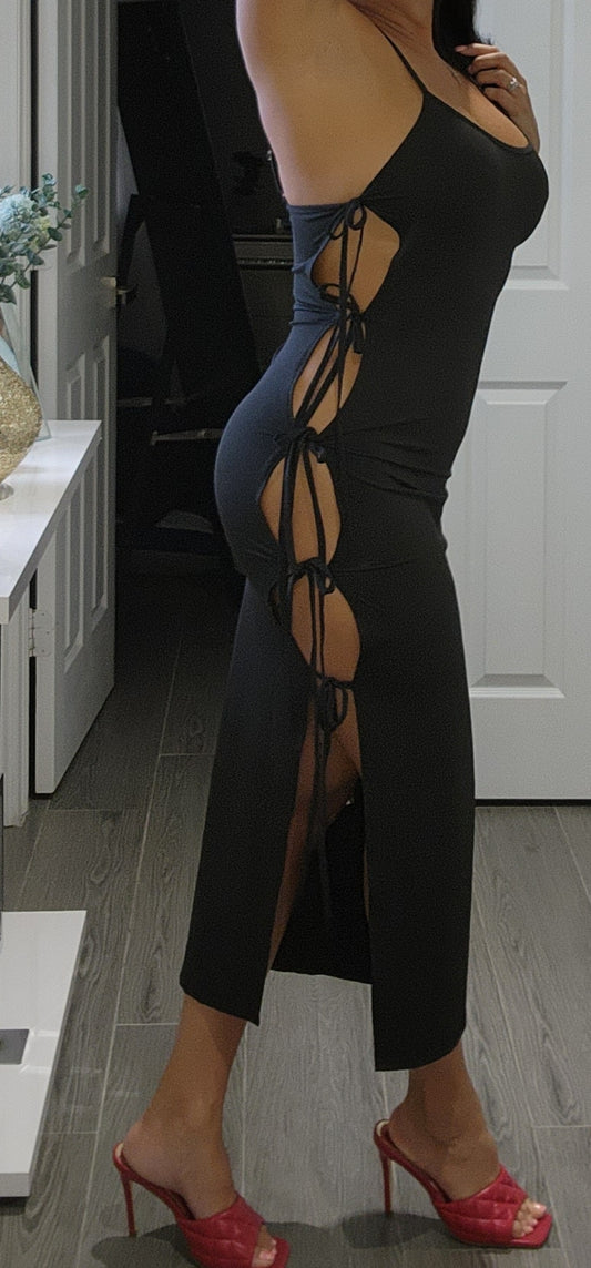 Side open Long dress